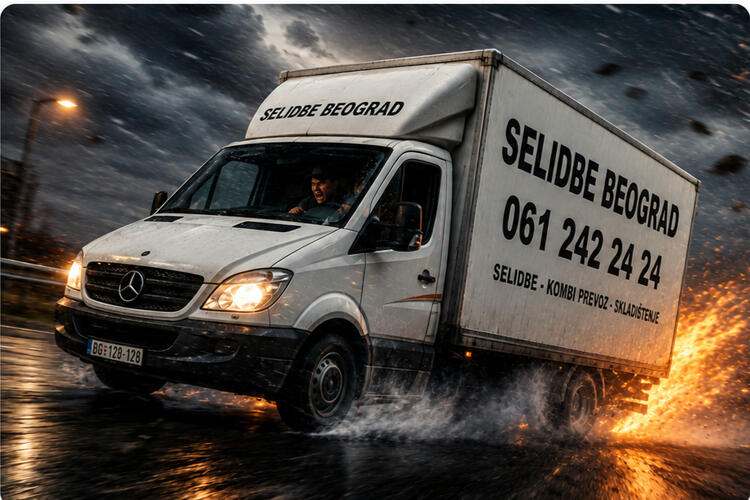 Ne brinite ovako vozimo na AI Kombi prevoz selidbe Beograd